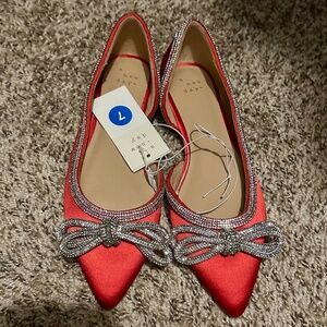 New holiday rhinestone flats